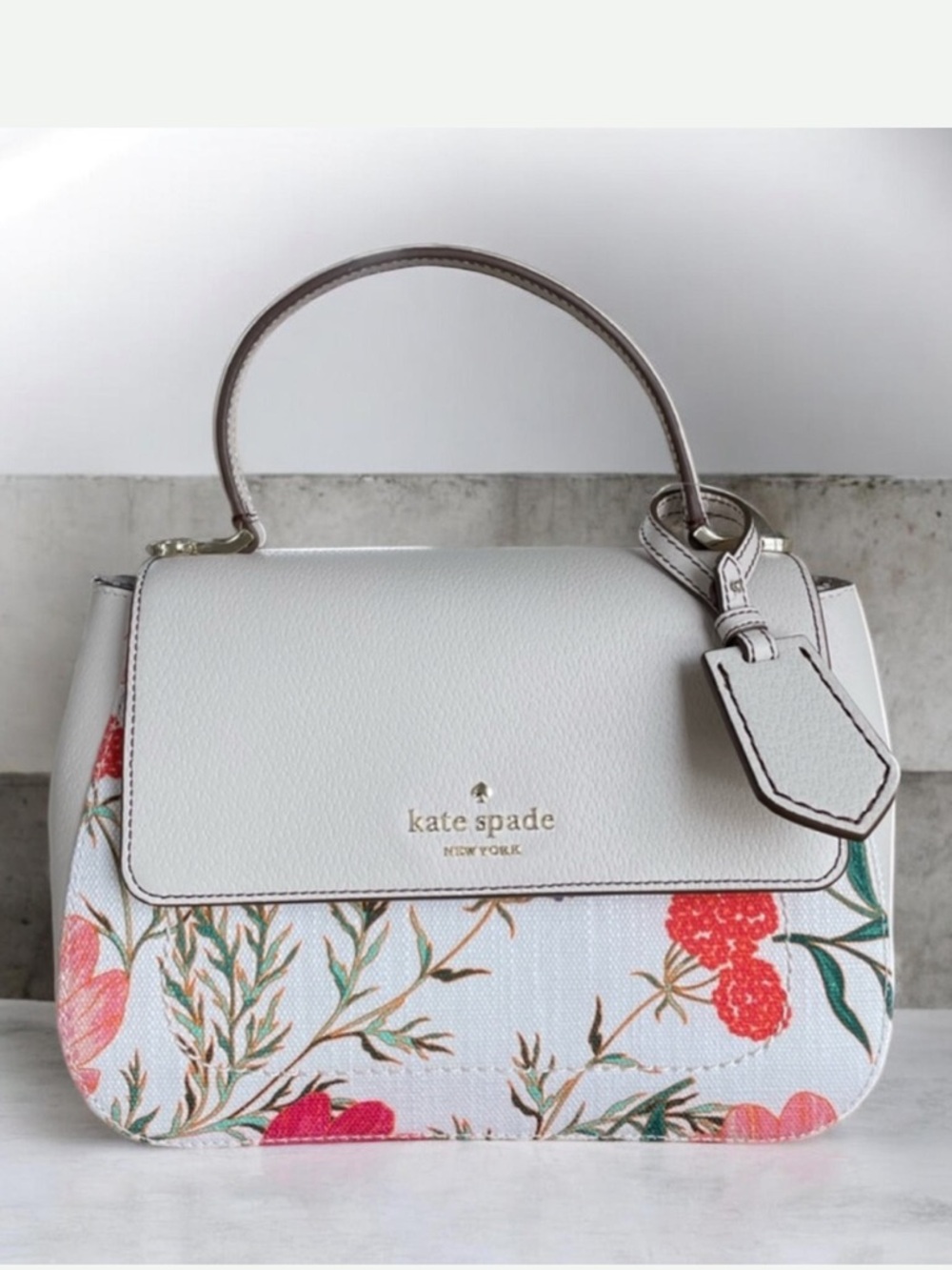 Kate Spade Thompson Street Fabric Justina Satchel-Floral Print